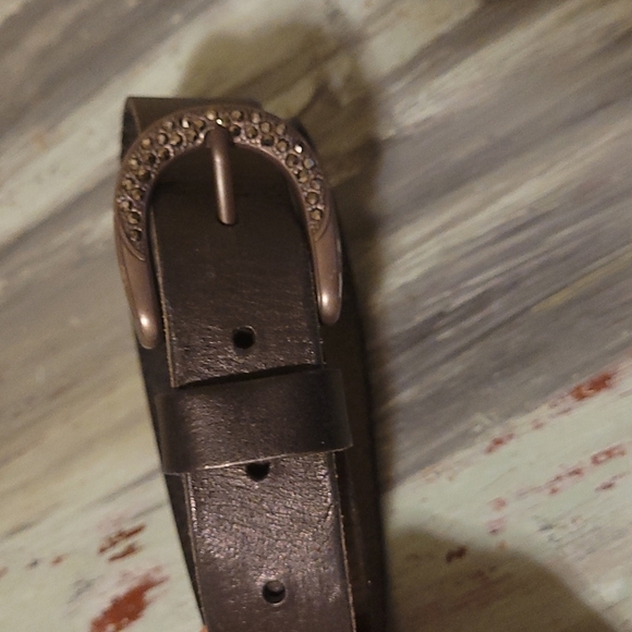 Retro Fossil leather belt - Picture 6 of 7
